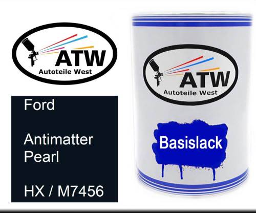 Ford, Antimatter Pearl, HX / M7456: 500ml Lackdose, von ATW Autoteile West.